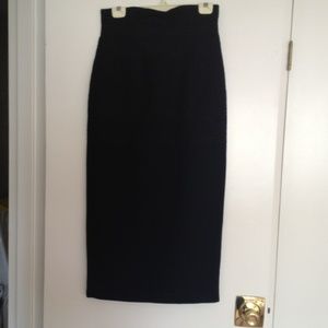 Vintage Cynthia Steffe Women’s Black Formal Maxi Straight Skirt-Size 10